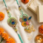 Elegant Stylish Bhai and Bhabhi Rakhi combo | Bhaiya Bhabhi Rakhi set - Image 4