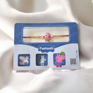 Send Rakhi online to Canada : Cute cartoon character Rakhi for Kids | Peppa Pig Rakhi