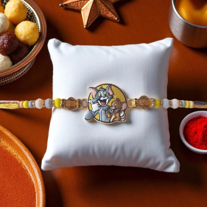 Send Rakhi to USA : Cute Cartoon Kids Rakhi | Create your Chocolate hampers