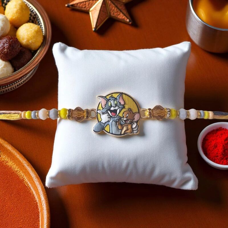 Send Rakhi to USA : Cute Cartoon Kids Rakhi | Create your Chocolate hampers