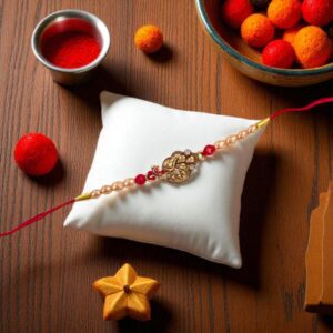 Send Rakhi to Canada : Mayur Rakhi | Hamper with Indian Sweets