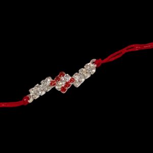 Designer Rakhi with jarkin stones