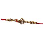 Mayur Rakhi - Golden Oxidized