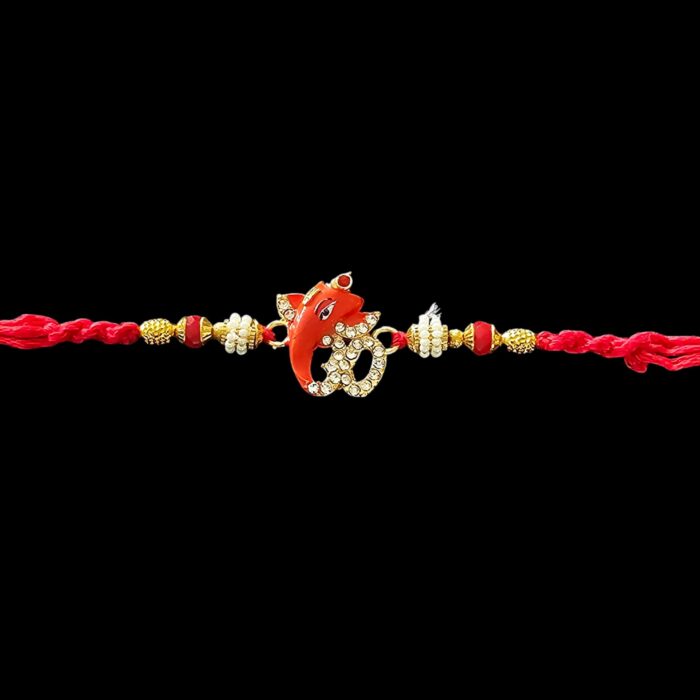 Close up of Auspicious Ganesha Rakhi