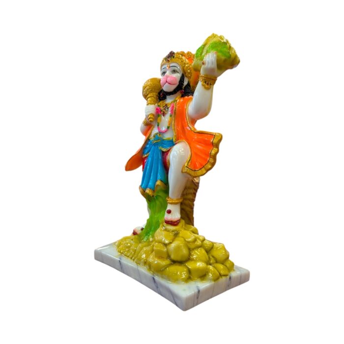 Photoroom-20250609_111518_3.webp Large Hanuman Idol - Orange blue - 15 Inch - Image 3
