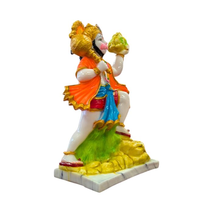 Photoroom-20250609_111518_2.webp Large Hanuman Idol - Orange blue - 15 Inch - Image 5