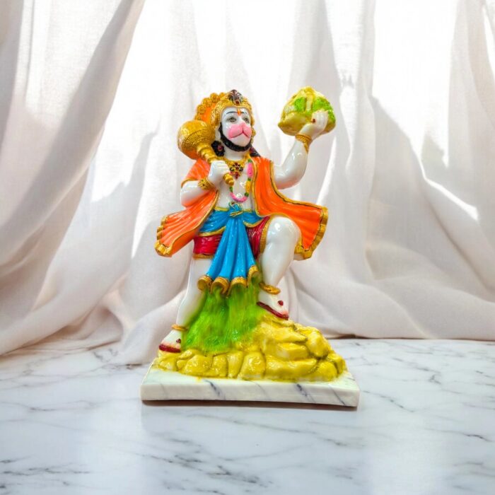 Photoroom-20250609_111955.webp Large Hanuman Idol - Orange blue - 15 Inch - Image 1