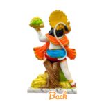 Large Hanuman Idol - Orange blue - 15 Inch - Image 6