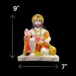 Hanuman Idol - 9 Inch | Ashirwad Hanuman Statue - Image 2