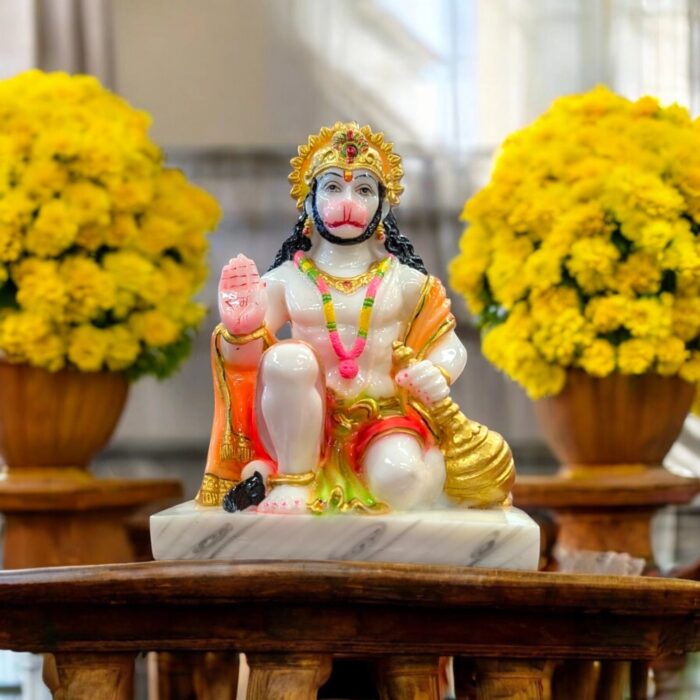 Photoroom-20250609_132628.webp Hanuman Idol - 9 Inch | Ashirwad Hanuman Statue - Image 1