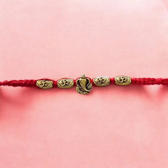 Elegant minimalistic Ganesha Rakhi