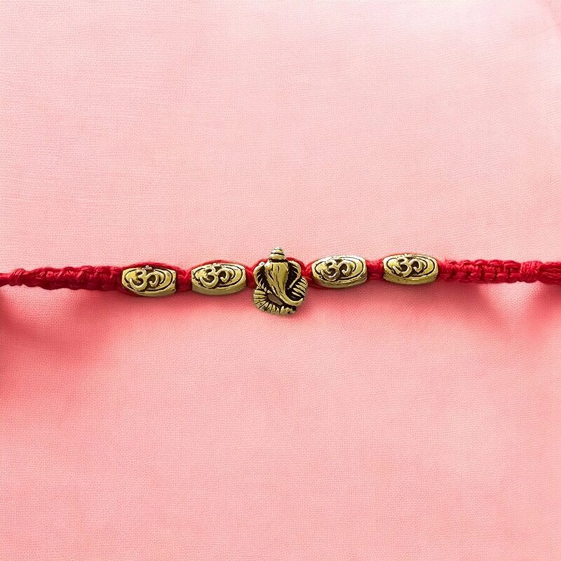 Elegant minimalistic Ganesha Rakhi