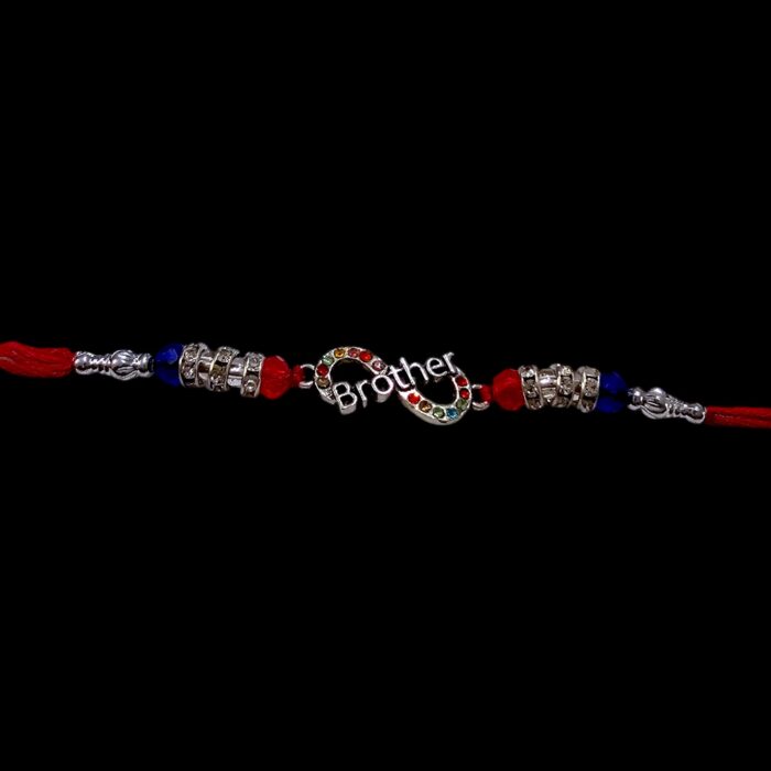 Brother Infinity Rakhi with stone | Send Rakhi hamper in Canada / US