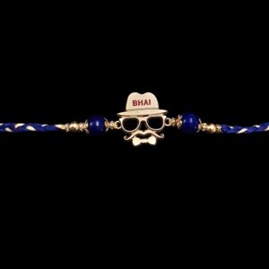 Close up of Blue Bro Rakhi | Create your own Rakhi hamper