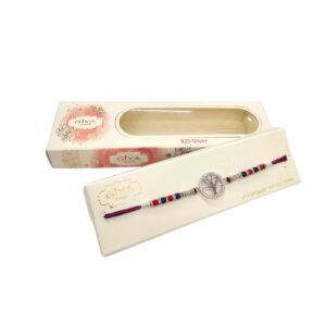 Pure Silver Rakhi - Tree of life | 925 Sterling Silver Rakhi