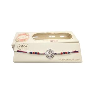 Pure Silver Rakhi - Sterling Silver Om Rakhi | Chandi ki Rakhi in Canada