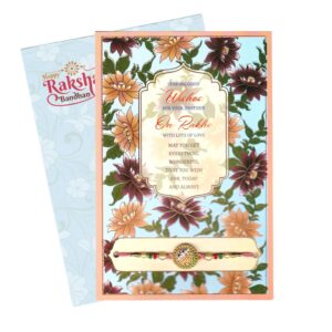 Raksha Bandhan Greeting Card | Rakhi Greeting Card with stylish Rakhi | Ships in Canada and USA | Pay in Inr