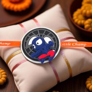 A beautiful 3d spinner Super hero Kids Rakhi | Buy kids rakhi online in USA