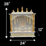 Dimensions of Wooden Mandir for Home | Home temple for sale with free shipping in US/ Canada