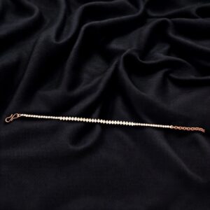 Stylish AD stone slim bracelet - Rose gold | Gift for her