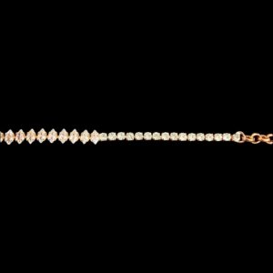 Stylish AD stone slim bracelet - Rose gold | Gift for her