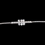 Stylish AD stone bracelet - Silver finish | Gift for her