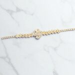 Stylish AD stone slim bracelet - Gold finish | Gift for her