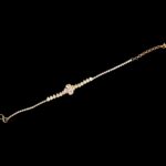 Stylish AD stone slim bracelet - Gold finish | Gift for her