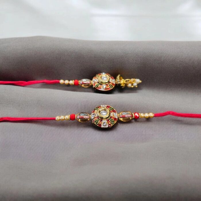 Matching Bhai Bhabhi Rakhi combo set | Quick shipping within Canada and USA Matching Bhai Bhabhi Rakhi combo set | Quick shipping within Canada and USA
