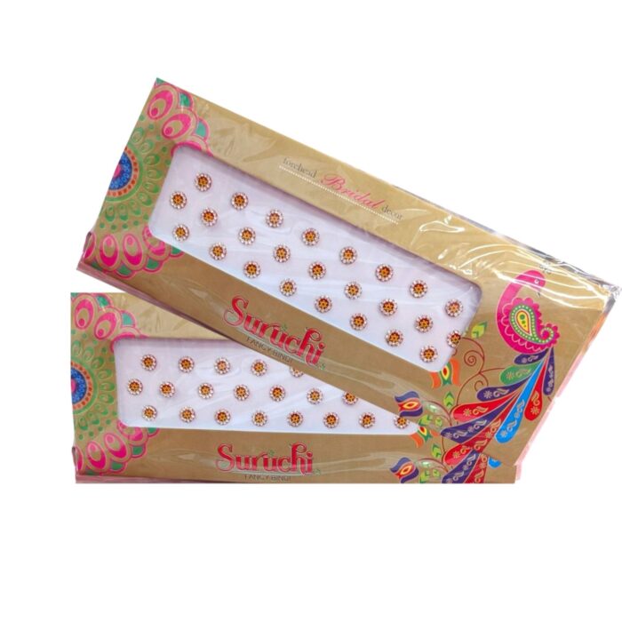 Fancy Bindi Red color - Pack of 2 - Image 1