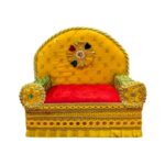 Sofa Singhasan - Yellow - Large with Box | Laddu Gopal Singhasan - Image 3