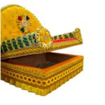 Sofa Singhasan - Yellow - Large with Box | Laddu Gopal Singhasan - Image 2