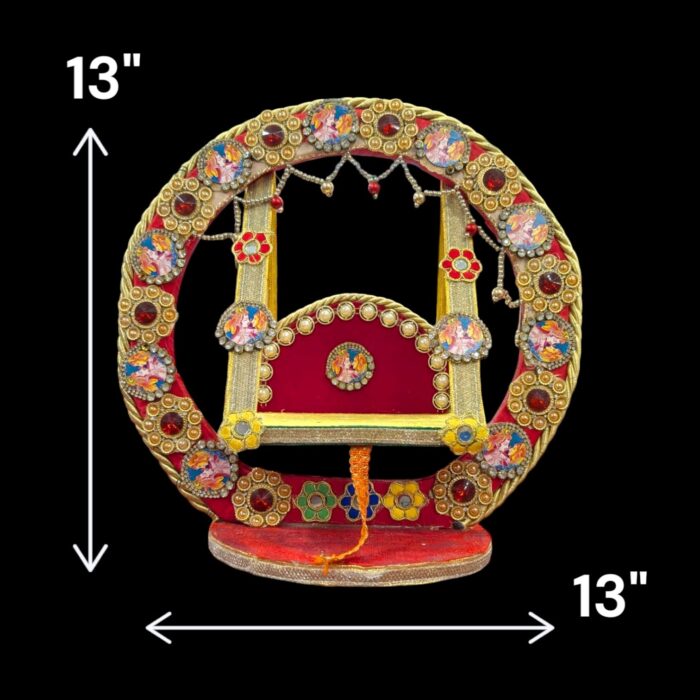 Handmade Laddu Gopal Jhula | 13 inch - Image 5