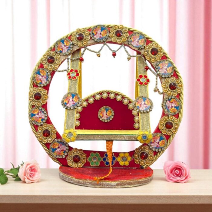 Handmade Laddu Gopal Jhula | 13 inch - Image 1