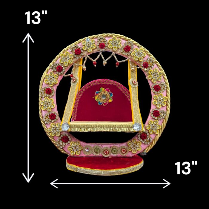 Handmade Laddu Gopal Jhula | 13 inch - Image 5