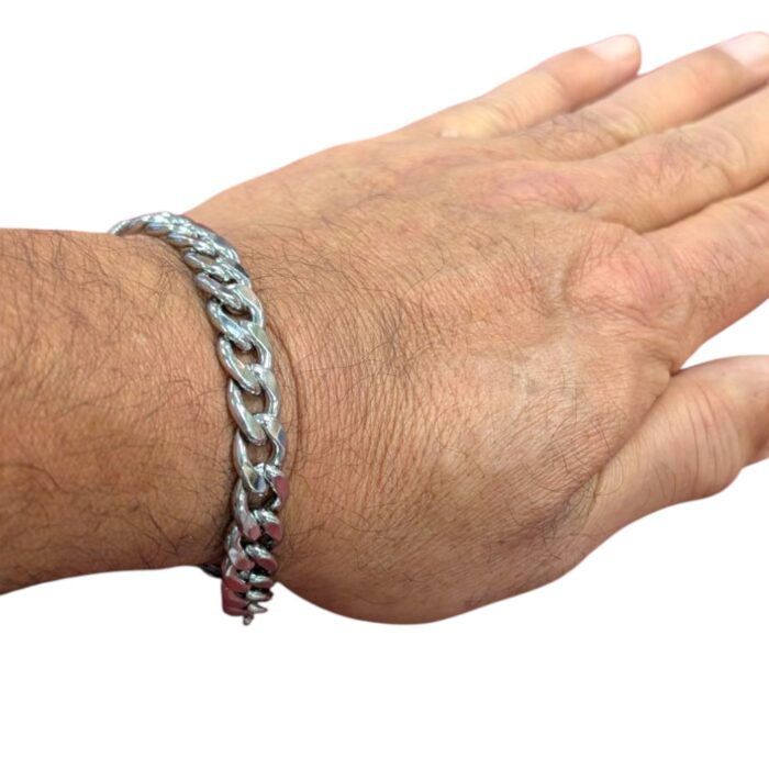 10mm Wide Link Chain Bracelet - Image 1