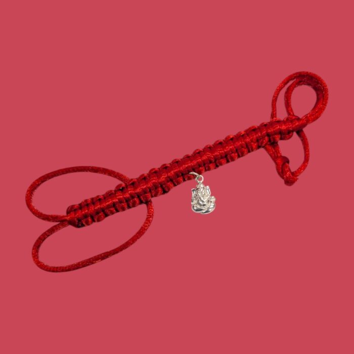 Pure Silver - Ganesha Rakhi - Image 3