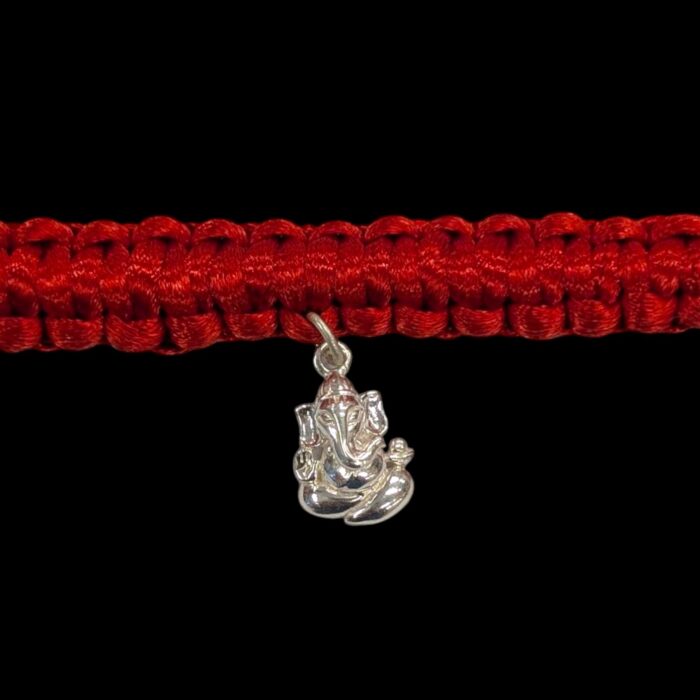 Pure Silver - Ganesha Rakhi - Image 2