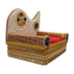 Sofa Singhasan - White - Large with Box | Laddu Gopal Singhasan - Image 5