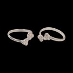 Stylish Pair of Pure Silver Toe Rings