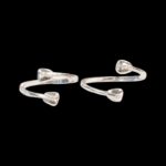 Pair of Sleek Silver Toe Rings