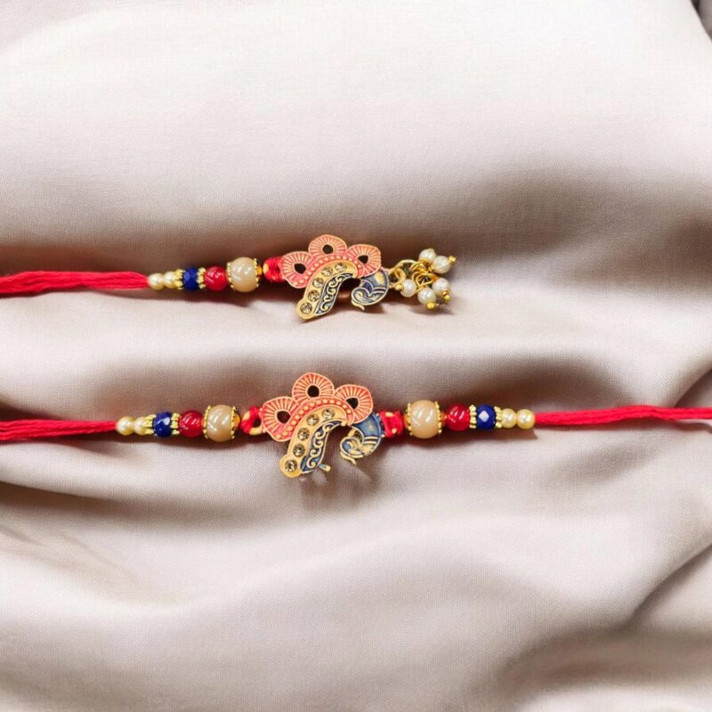 Matching Bhai Bhabhi Rakhi combo set | Quick shipping within Canada and USA