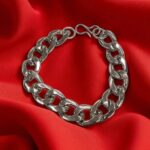 Elegant 15mm Link Chain Bracelet | Metal Rakhi for bhai | Bracelet for Men