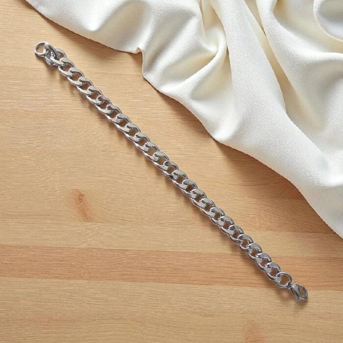 10mm Link Chain Bracelet | Metal Rakhi for bhai