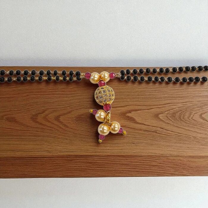 Stylish slim Mangalsutra Bracelet - Heart Pendants | Gift for her Stylish slim Mangalsutra Bracelet Style | Gift for her