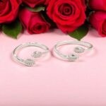 Pair of Pure Silver Toe Rings | Adjustable Toe rings