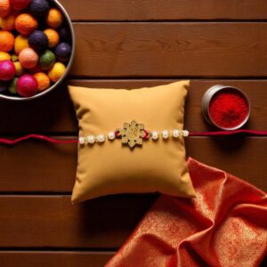 Wooden Om Rakhi