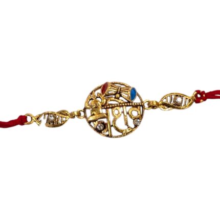 Shiv Golden Oxidized Rakhi