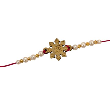 Wooden Om Rakhi