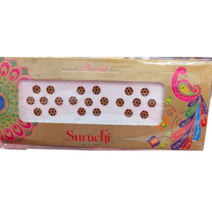 Fancy Maroon Bindi with stones | Bindi Sticker